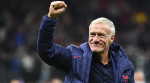 Didier Desachamps avec l'Equipe de France