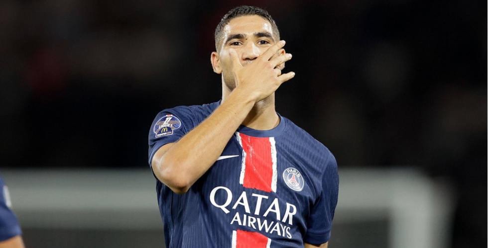 Achraf Hakimi talks about his celebration in front of Olympique Lyonnais with the victory of Paris Saint-Germain! - Foot Africa