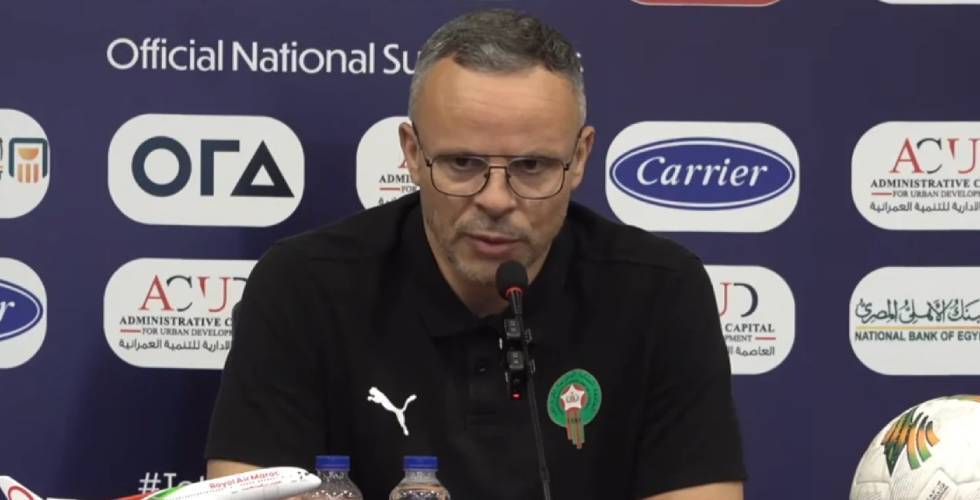 « Nous connaissons bien l’Égypte » – Le sélectionneur U20 du Maroc vise une place en finale