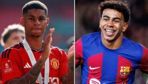 (Photo) Lamine Yamal Welcomes Rashford After Shocking Barcelona
