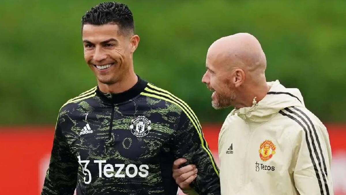 (فيديو) تين هاغ ينفي وجود خلاف مع رونالدو: "كريستيانو لم يكن أبداً المشكلة في مانشستر يونايتد"