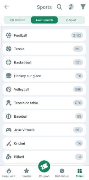 Jeux sportifs à Betweener