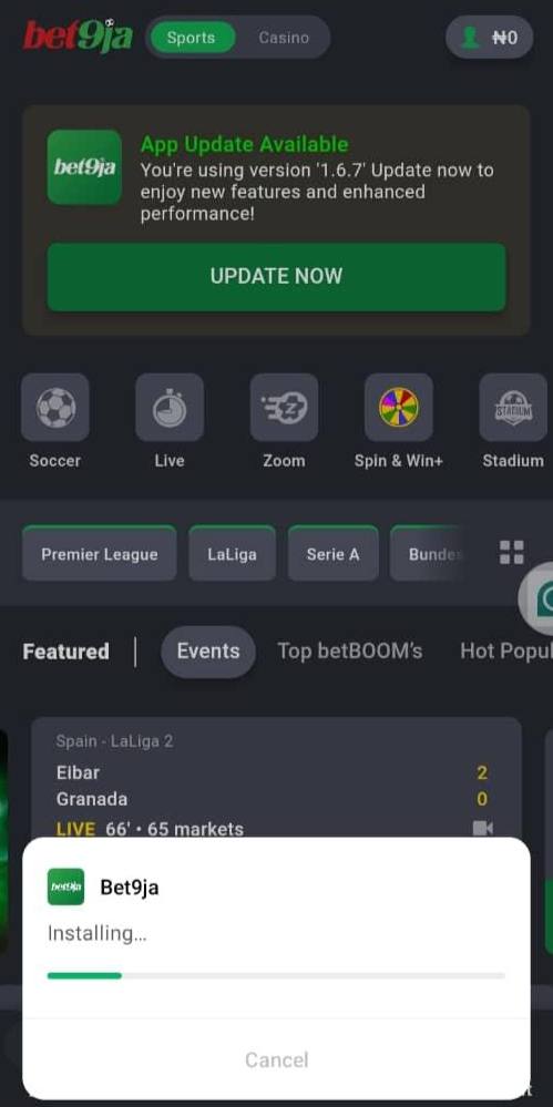 Bet9ja APK Update