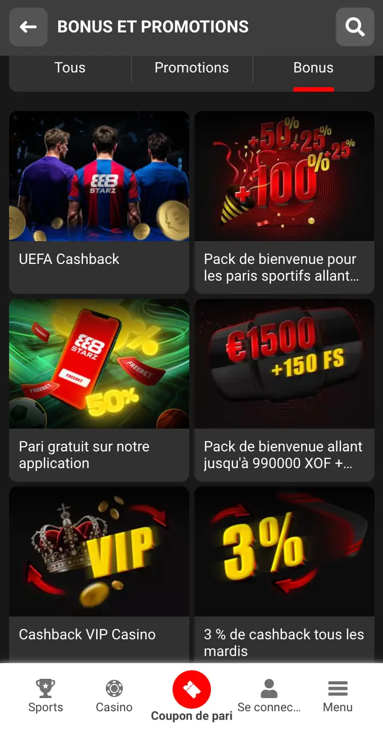 Bonus du bookmaker