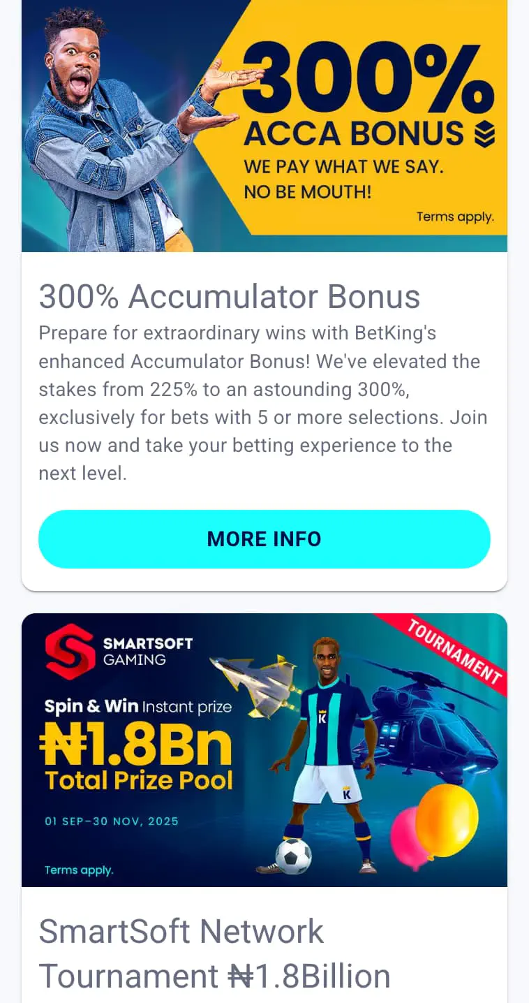 BetKing offers