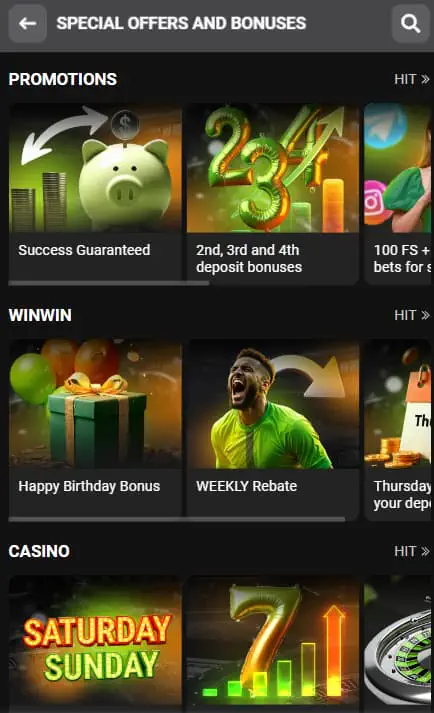 Winwin bonuses