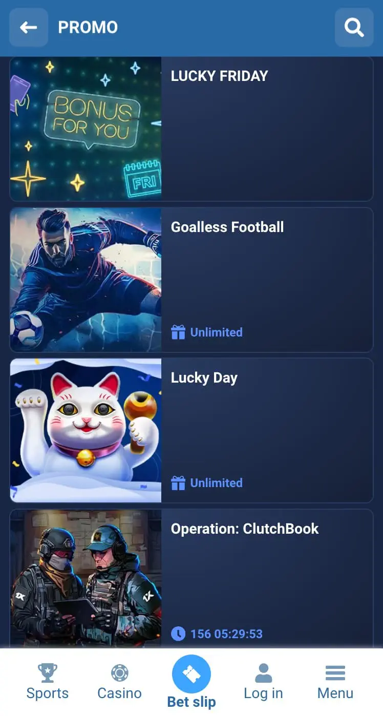 Bonuses for players 1xbet