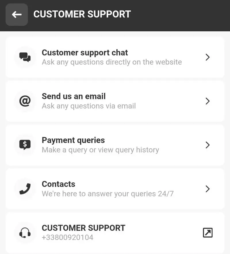 Customer Support