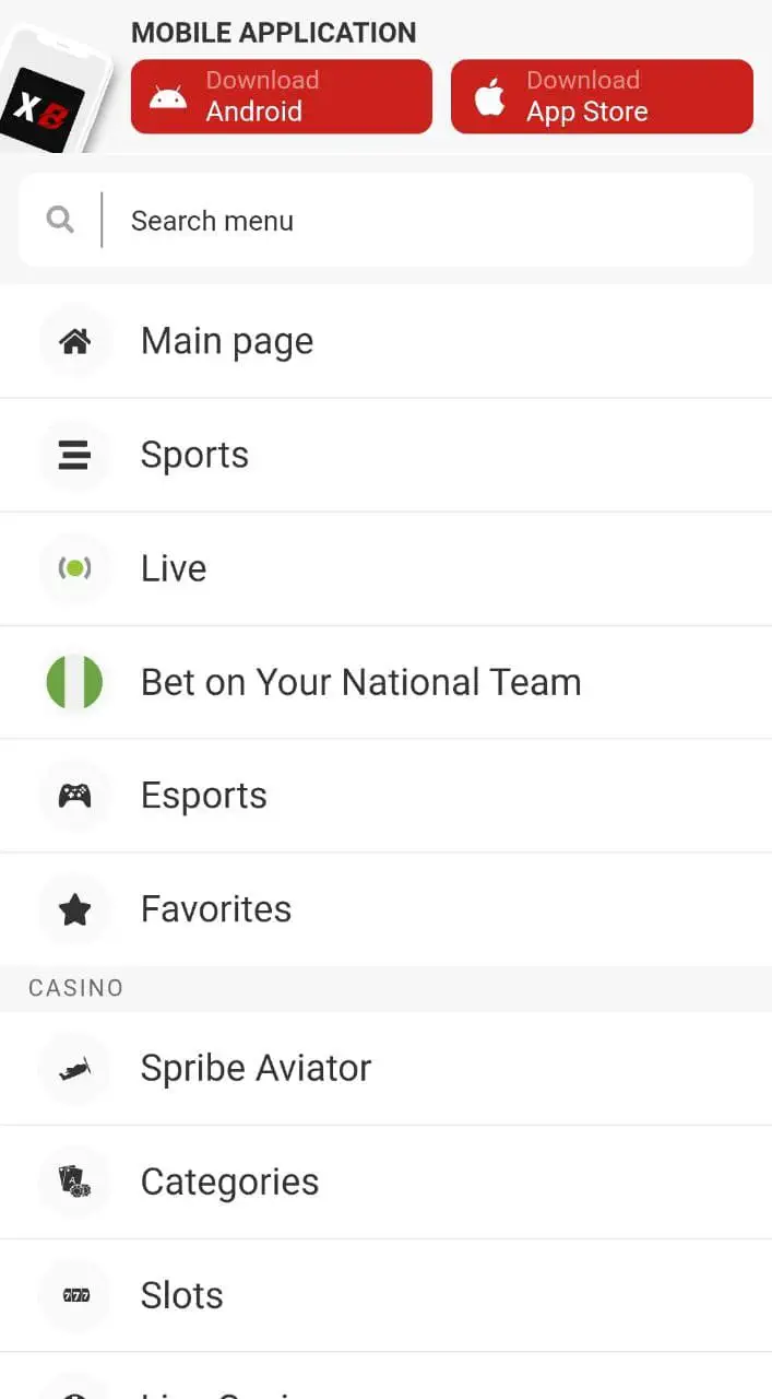 How to download Xparibet app