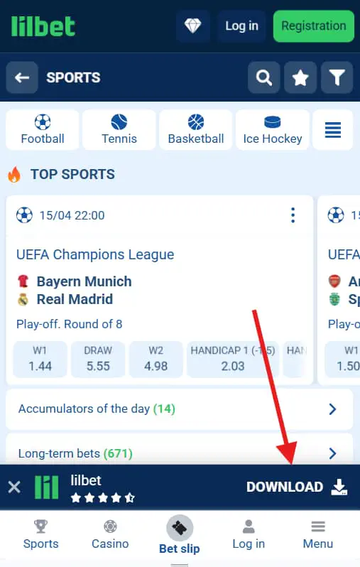 Download the Lilbet app