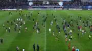 (Video) The CAF Confederation Cup semi-final: What caused the delay in Olympic Safi vs USM Alger? Pitch invasion raises questions
