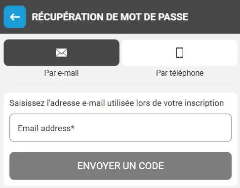 Que faire si j'ai oublié mon mot de passe ?
