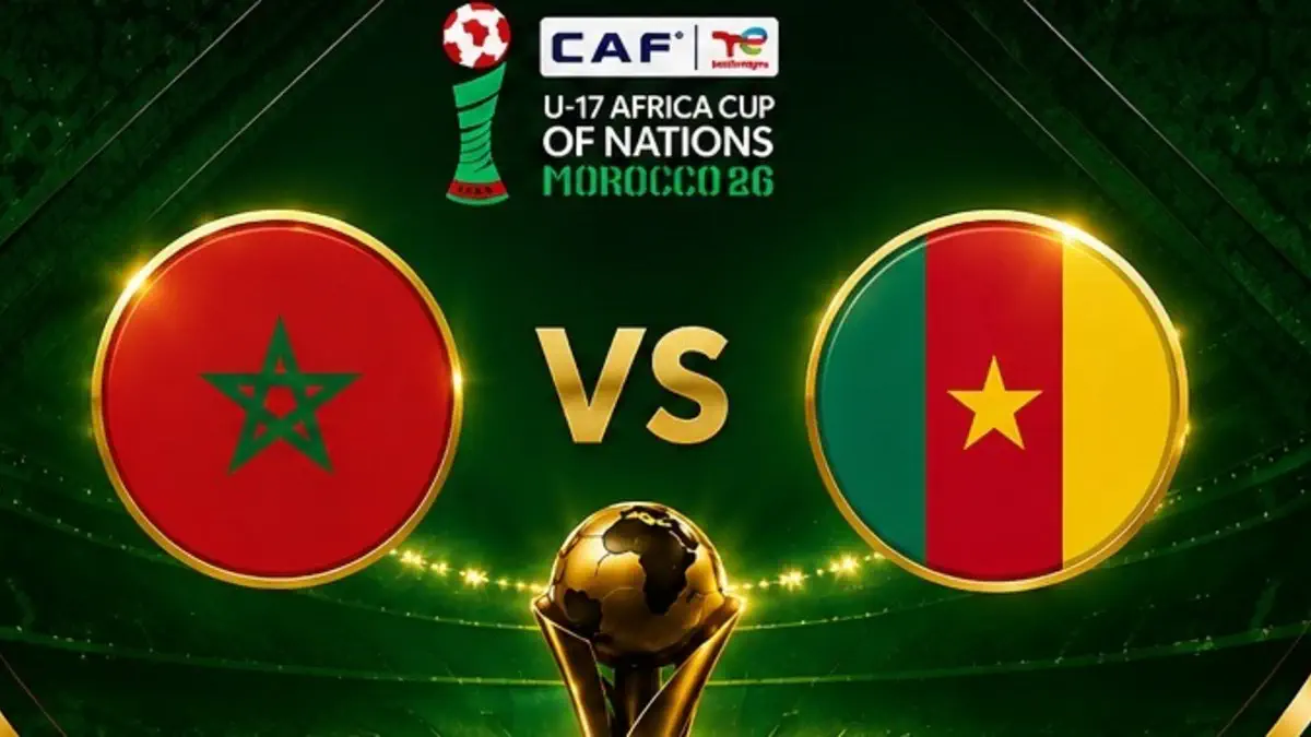 كأس أمم إفريقيا تحت 17 عامًا : بث مباشر لمواجهة المغرب والكاميرون
