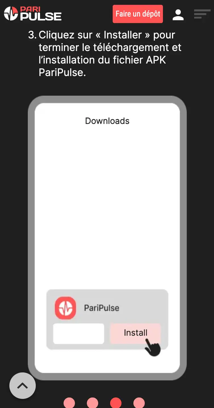 l’application PariPulse APK