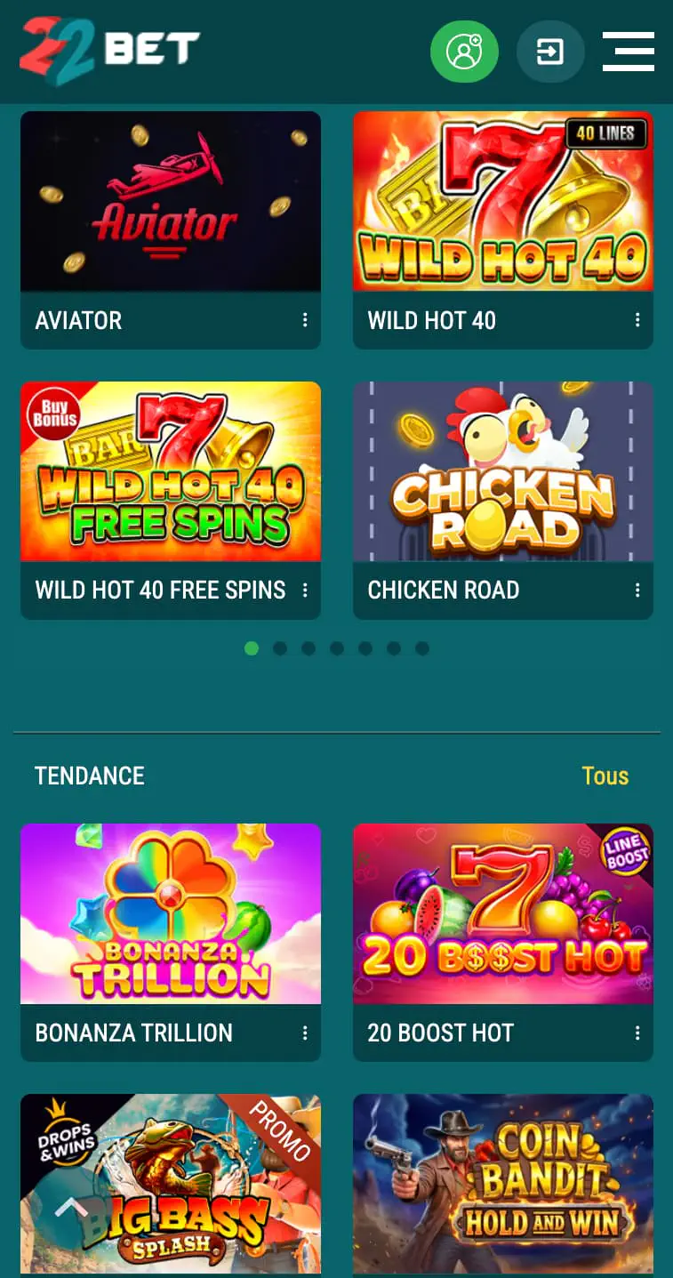 22Bet casino