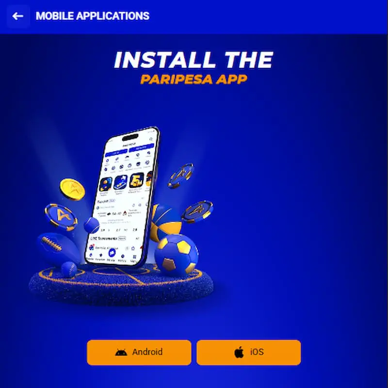 Application mobile Paripesa
