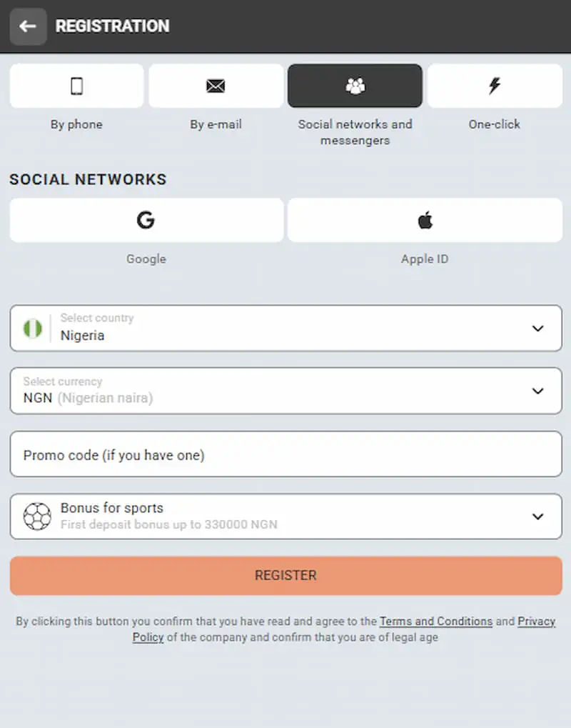 Bizbet registration