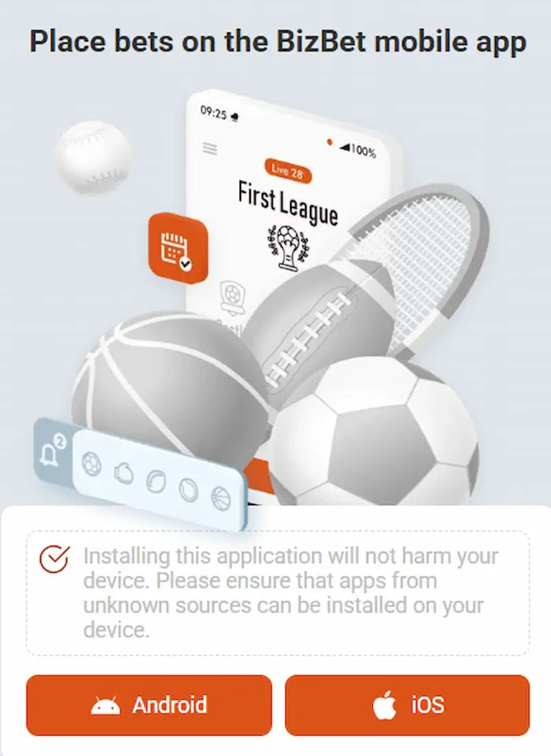 Bizbet app