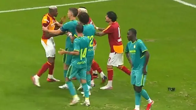 Galatasaray: Victor Osimhen loses his temper and sparks brawl during Villarreal match