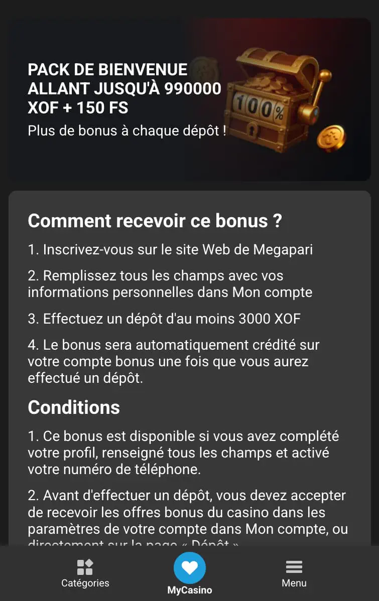 Megapari casino