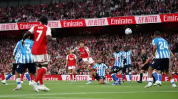 Premier League: Arsenal lead Coventry 2-0 at half-time