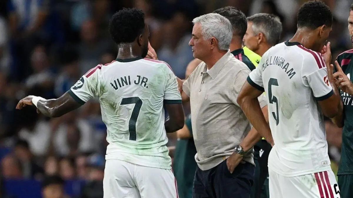 Real Madrid: controversy against Espanyol Barcelona, José Mourinho calls in Vinicius Jr