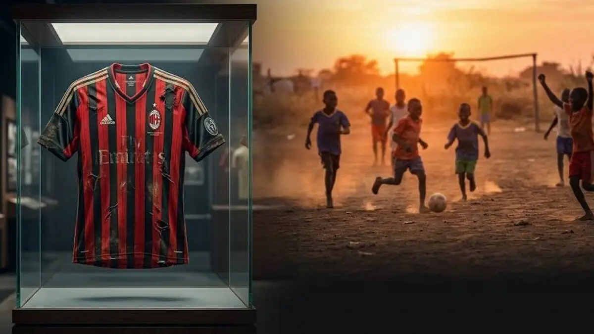 Au-delà du terrain : le garçon sud-soudanais qui a envoyé son maillot déchiré à l’AC Milan