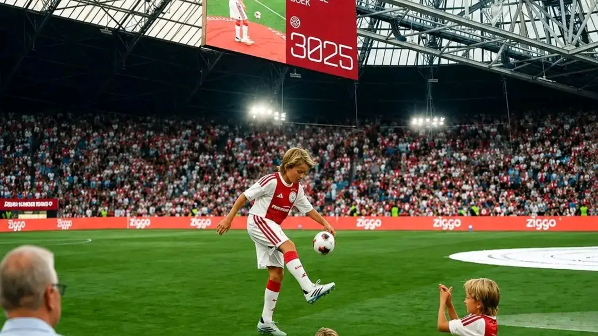 Ajax : le jeune U11 Syb Zeldenthuis réalise 3 085 jongles consécutifs avant le coup d’envoi Ajax-Sion