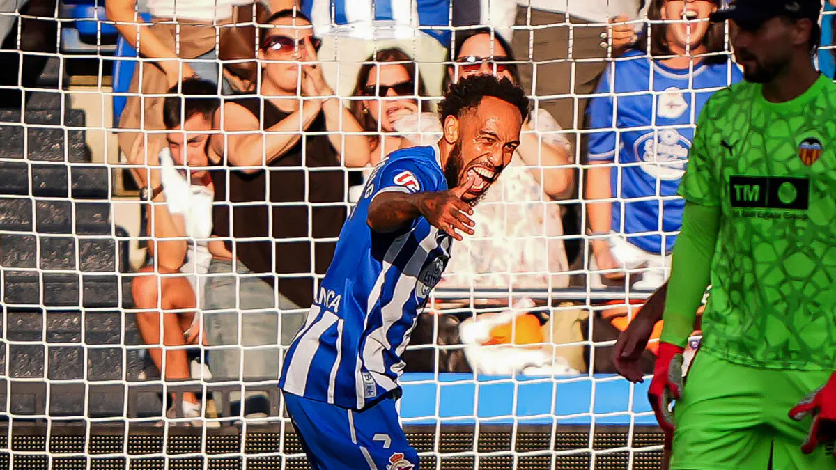Liga : Aubameyang marque encore et porte son bilan à trois buts en trois matchs