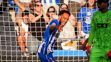 Liga : Aubameyang marque encore et porte son bilan à trois buts en trois matchs