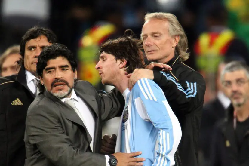 Messi et Maradona