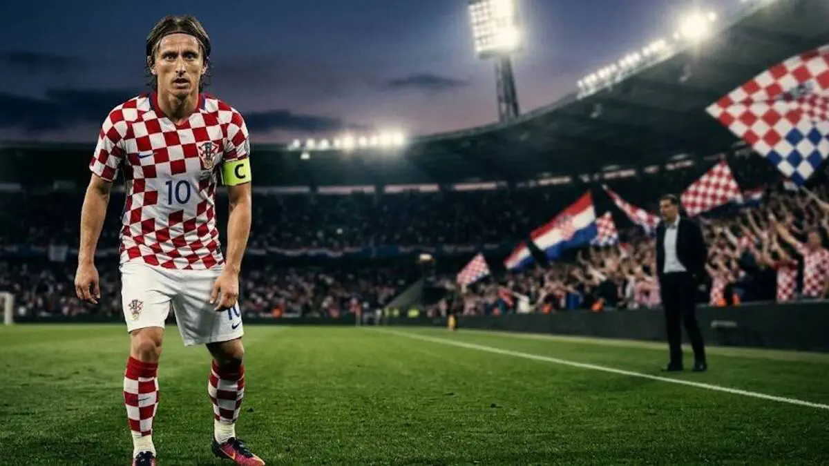 The 40 year old maestro: Modrić named in Croatia squad to face Spain and England