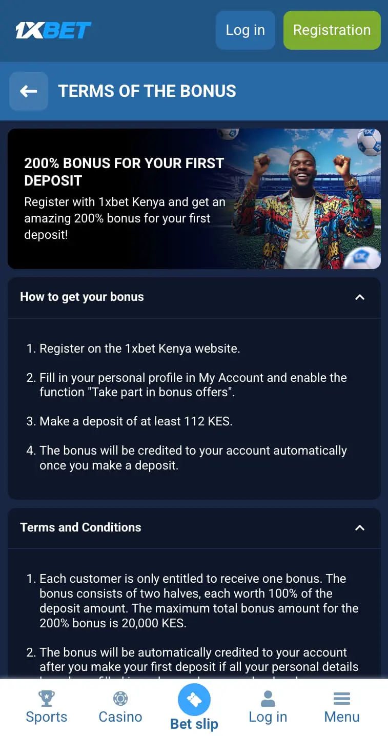 1xBet bonus