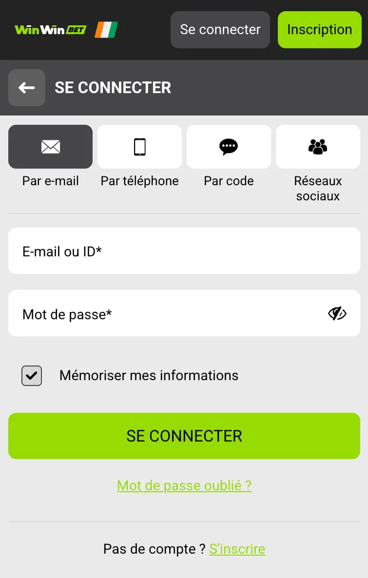 connexion WinWin