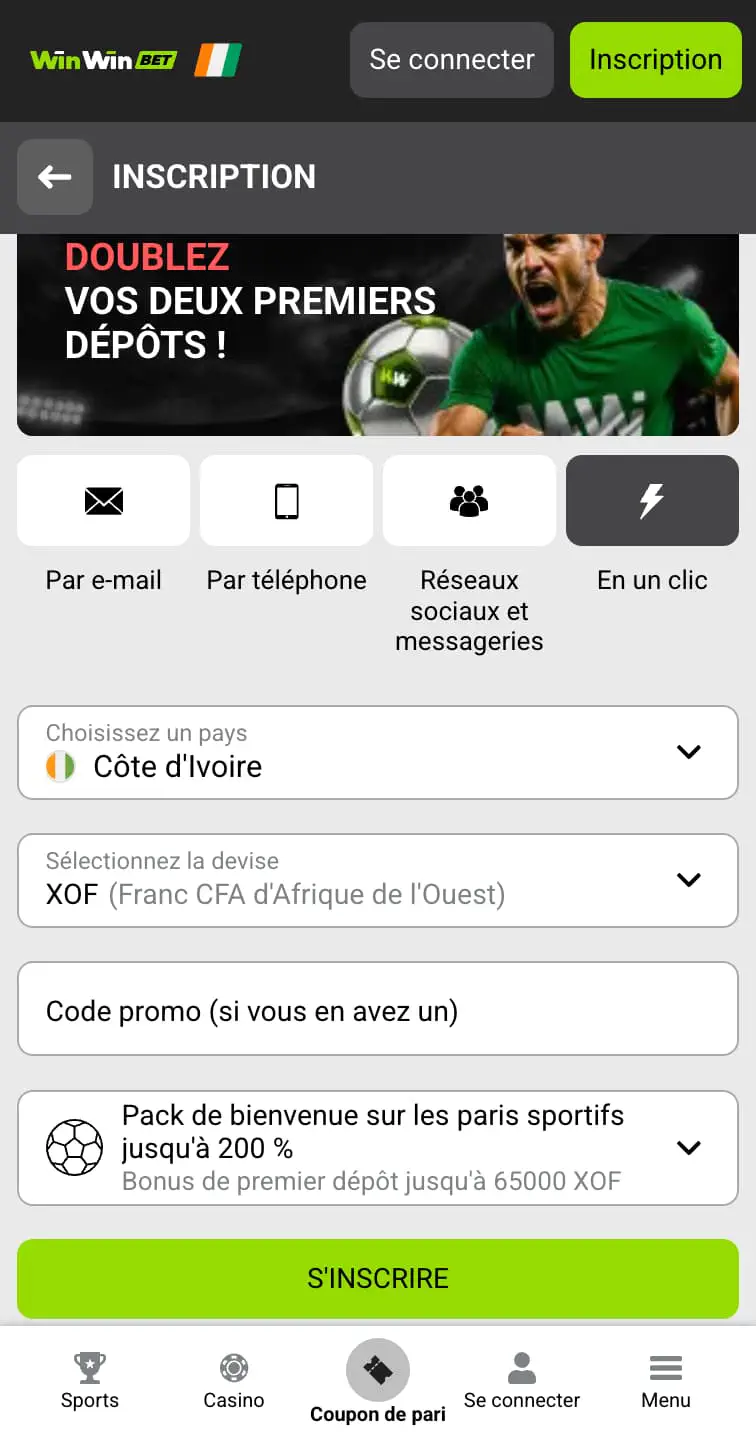 inscrire sur WinWin