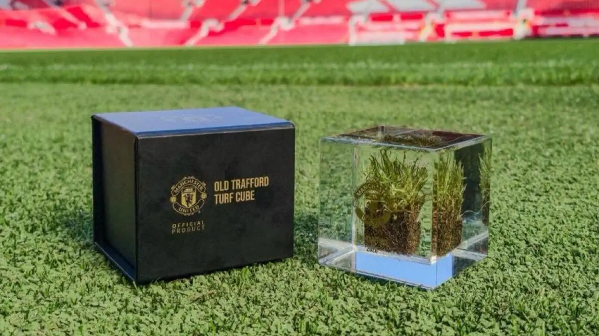 Manchester United : des morceaux de la pelouse d'Old Trafford vendus à 145€