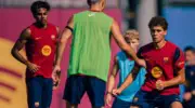 لامين يامال يكشف رأيه في المصري حمزة عبد الكريم 