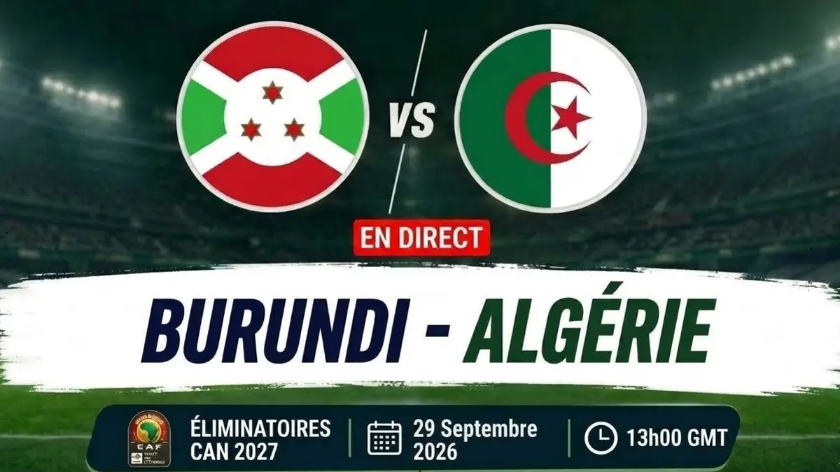 🔴 [ AFCON 2027 (Q) ] / Watch Burundi - Algeria live on Foot Africa! (Live commentary)