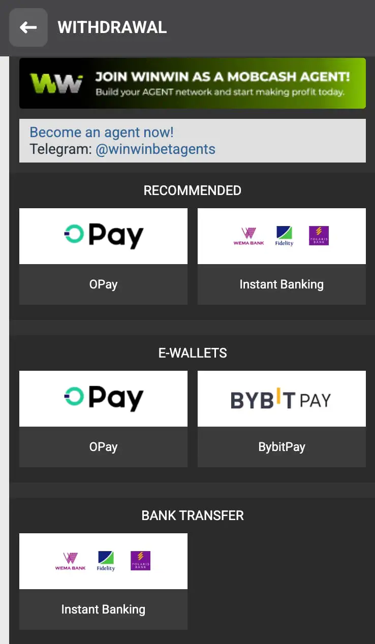 WinWin bet welcome bonus