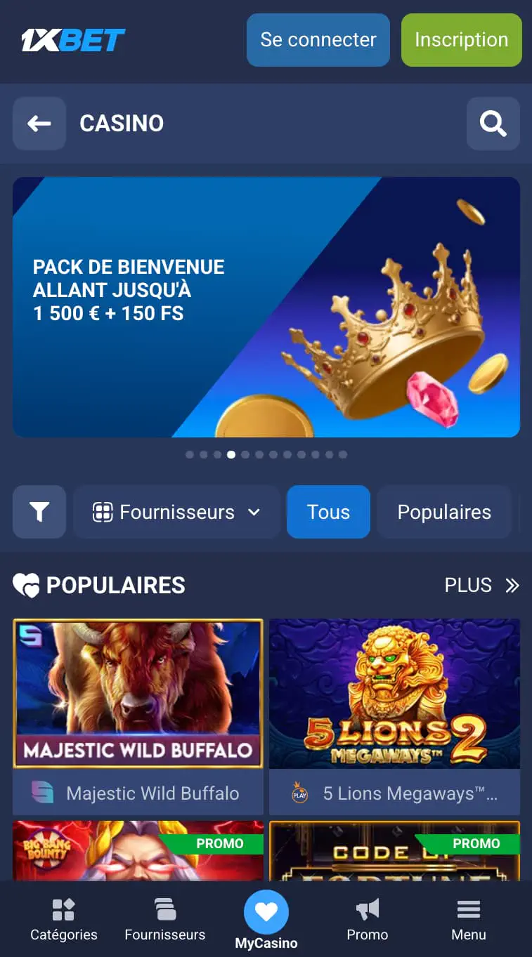 1xbet casino
