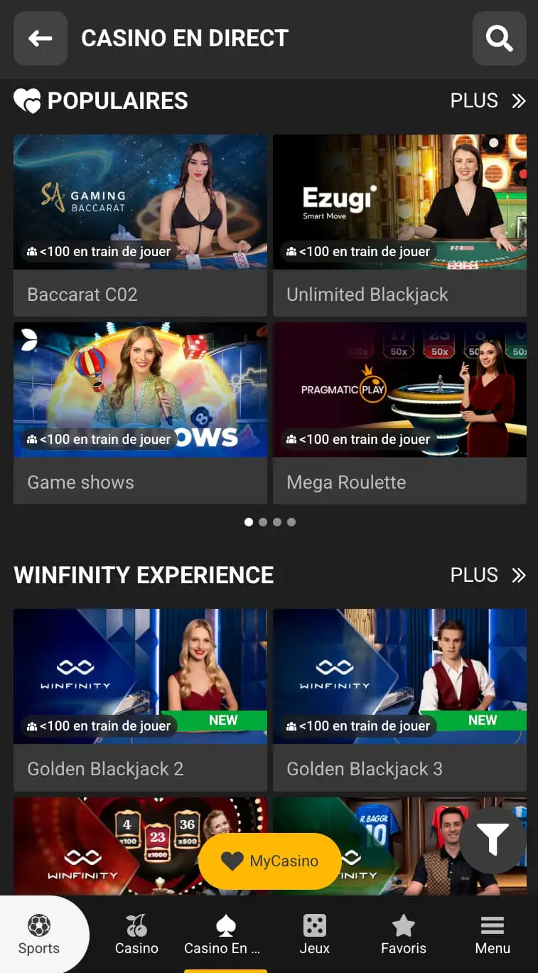 Melbet Live Casino