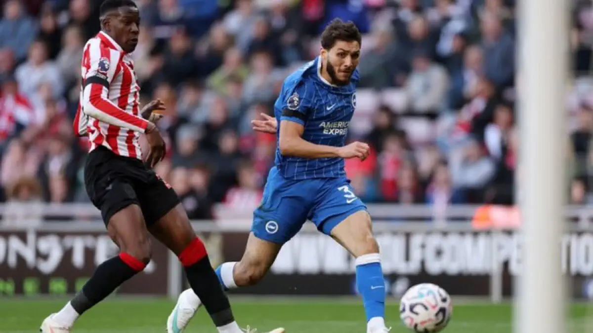 Brighton : Jaouen Hadjam inscrit son premier but en Premier League