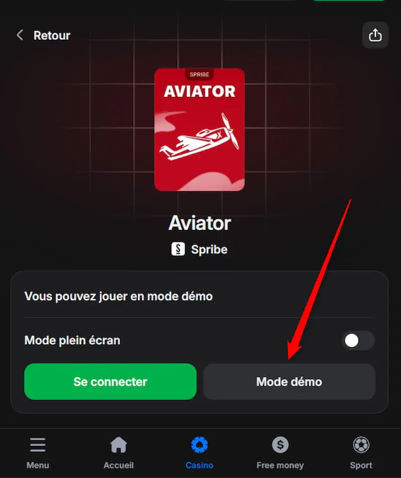 1win Aviator en mode démo