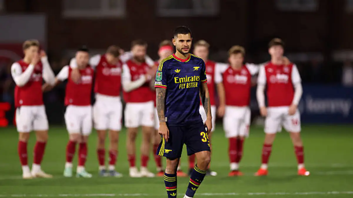 Carabao Cup: Arsenal knocked out by fourth-tier club