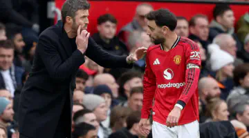Manchester United: Michael Carrick and Bruno Fernandes have made peace