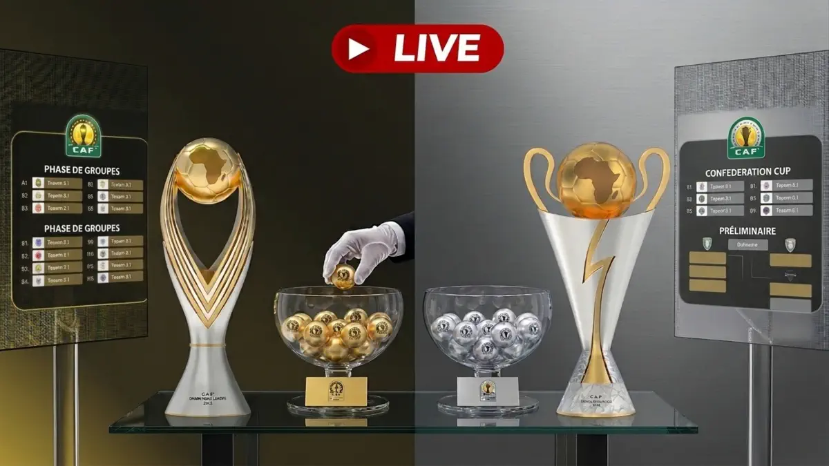 بث مباشر.. لـ قرعة دور المجموعات لرابطة الأبطال الافريقية وكأس الكاف موسم 27/26 