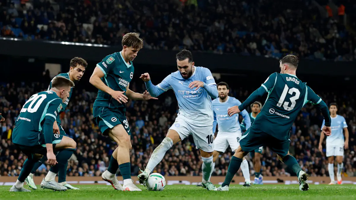 Carabao Cup : Yalcouyé and Hadjam decisive, Brighton fall to City on penalties