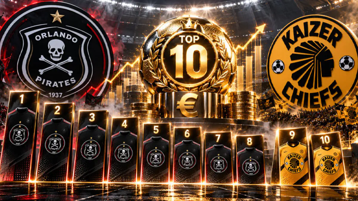 Découvrez la liste des 10 joueurs les plus chers du Soweto Derby entre Orlando Pirates et Kaizer Chiefs