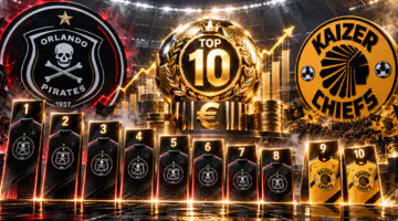 Découvrez la liste des 10 joueurs les plus chers du Soweto Derby entre Orlando Pirates et Kaizer Chiefs